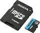 Карта памяти ADATA Premier AUSDX64GUICL10A1-RA1 microSDXC Memory Card 64Gb A1 V10 UHS-I U1 + microSD-->SD Adapter