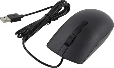 Манипулятор Dell Optical Mouse MS116 Black (RTL) USB 3btn+Roll