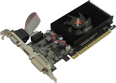 Видеокарта 2Gb PCI-E GDDR3 Ninja NK61NP023F (RTL) D-Sub+DVI+HDMI GeForce GT610>