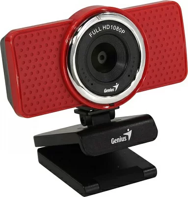 Интернет-камера Genius ECam8000 Red (USB2.0 1920x1080 с микрофоном) 32200001401>