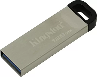 Флэш накопитель KINGSTON DTKN/128GB Data Traveler Kyson USB3.2 Чтение 200MB/s, Запись 60MB/s металлический корпус