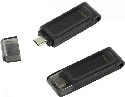 Накопитель Kingston DataTraveler 70 DT70/64GB USB-C 3.2 Flash Drive 64Gb (RTL)