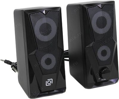 Колонки OKLICK OK-127 Black (2x3W питание от USB) 1101174>