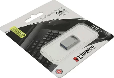 Флэш накопитель Kingston DTMC3G2/64GB Data Traveler Micro, USB3.2