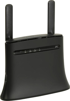 Маршрутизатор ZTE MF283RU Black 3G/4G WiFi Router (3UTP 100Mbps 1WAN 2xRJ11802.11b/g/n USB SIM slot)