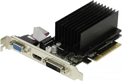 Видеокарта 2Gb PCI-Ex8 DDR3 Palit GeForce GT710 (RTL) D-Sub+DVI+HDMI