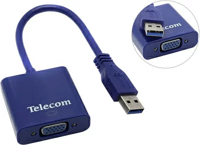 Конвертер Telecom TA710 USB 3.0 to VGA Adapter