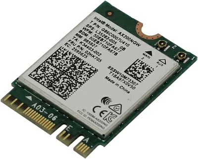 Контроллер Intel AX200.NGW (OEM) Intel Dual Band Wi-Fi 6 AX200 M.2 WiFi a/b/g/n/ac/ax + BT5.1 (OEM)