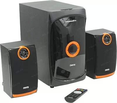 Колонки Dialog Progressive AP-200 (2х15W +Subwoofer 30W дерево SD USB ПДУ)