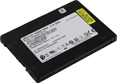 Накопитель SSD 3.84 Tb SATA 6Gb/s Micron 5300 PRO MTFDDAK3T8TDS 2.5" 3D TLC