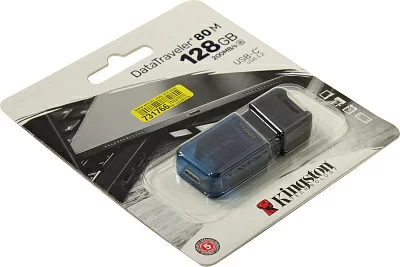 Флэш накопитель 	 KINGSTON DT80M/128GB Data Traveler DataTraveler 80 M USB-C 3.2 Gen 1 Type-C, до 200 МБ/с (чтение)