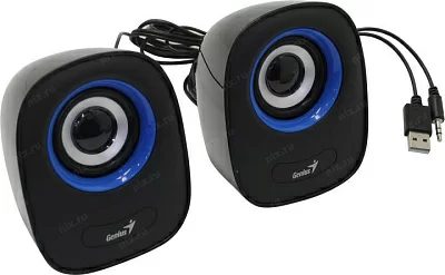 Колонки Genius SP-Q160 Blue (2x3W питание от USB) (31730027403)