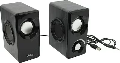 Колонки Dialog Stride AST-25UP Black (2x3W дерево питание от USB)