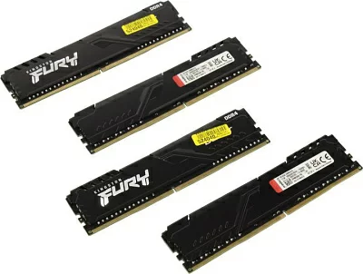 Модуль памяти Kingston Fury Beast KF426C16BBK4/16 DDR4 DIMM 16Gb KIT 4*4Gb PC4-21300 CL16