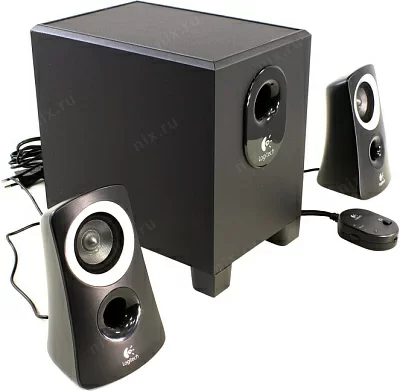 Колонки Logitech Z-313 (RTL) 2.1 Speaker System (25W пультДУ проводной) 980-000413>