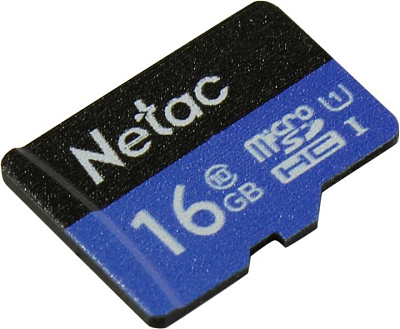 Карта памяти Netac NT02P500STN-016G-S microSDHC Memory Card 16Gb UHS-I U1 Class 10