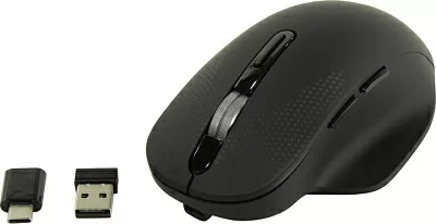 Манипулятор OKLICK Wireless Optical Mouse 636LWC Black (RTL) USB//USB-C6btn+Roll 1158065>