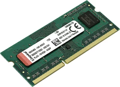 Модуль памяти Kingston ValueRAM KVR16LS11/4WP DDR3 SODIMM 4Gb PC3-12800 CL11 (for NoteBook)