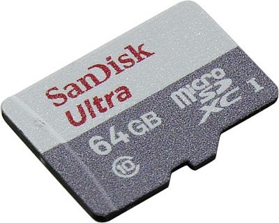 Карта памяти SanDisk Ultra SDSQUNR-064G-GN3MN microSDXC Memory Card 64Gb UHS-I U1