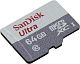 Карта памяти SanDisk Ultra SDSQUNR-064G-GN3MN microSDXC Memory Card 64Gb UHS-I U1