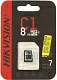 Карта памяти HIKVISION <HS-TF-C1-8G> microSDHC Memory  Card 8Gb  Class10