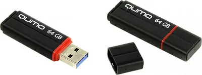 Накопитель Qumo Speedster QM64GUD3-SP-black USB3.0 Flash Drive 64Gb (RTL)