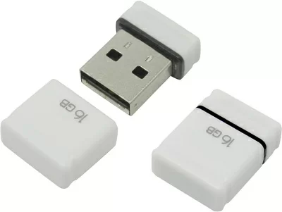 Накопитель Qumo Nanodrive QM16GUD-NANO-W USB2.0 Flash Drive 16Gb (RTL)