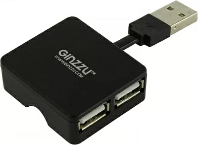 Разветвитель Ginzzu GR-414UB 4-port USB2.0 Hub