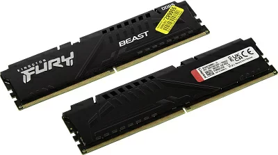 Оперативная память Kingston KF548C38BBK2-16 16GB 4800MHz DDR5 CL38 DIMM (Kit of 2) FURY Beast Black