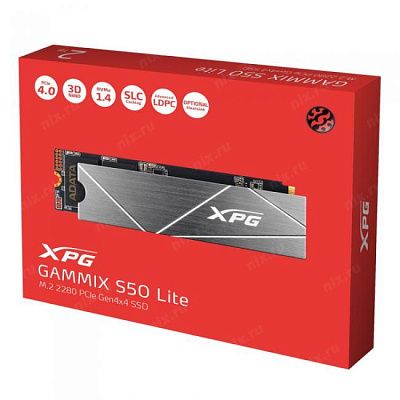 Накопитель SSD 512 Gb M.2 2280 M ADATA XPG GAMMIX S50 Lite AGAMMIXS50L-512G-CS 3D TLC