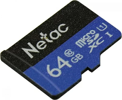 Карта памяти Netac NT02P500STN-064G-S microSDXC Memory Card 64Gb UHS-I U1