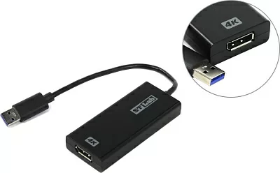 Видеокарта STLab U-1380 (RTL) USB 3.0 to DisplayPort 4K Adapter