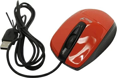 Манипулятор Genius Optical Mouse DX-150X Red (RTL) USB 3btn+Roll (31010231101/31010004406)