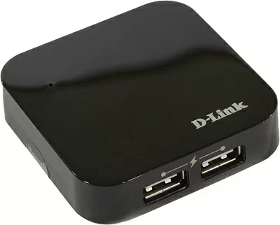 Разветвитель D-Link DUB-H4 4-port USB2.0 Hub + б.п.