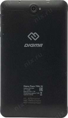 Планшет Digma Plane 7594 3G 1112459 Black SC7731E/2/16Gb/3G/GPS/WiFi/BT/Andr9.0/7"/0.26 кг