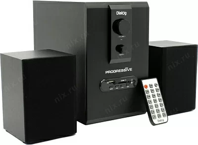 Колонки Dialog Progressive AP-150 Brown (2х5W +Subwoofer 10W дерево SD USB FM ПДУ)