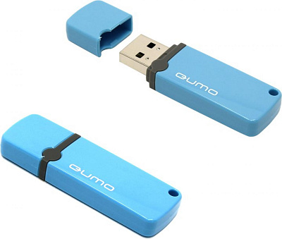 Накопитель Qumo Optiva QM8GUD-OP2-Blue USB2.0 Flash Drive 8Gb (RTL)