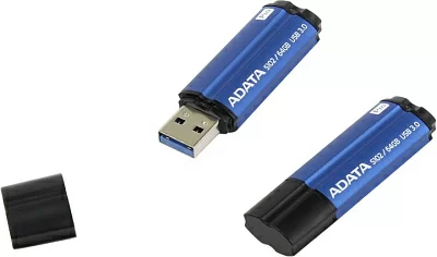 Накопитель ADATA Elite S102 Pro AS102P-64G-RBL USB3.0 Flash Drive 64Gb