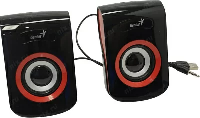 Колонки Genius SP-Q180 Red (2x3W питание от USB) (31730026401)