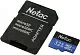 Карта памяти Netac NT02P500STN-032G-R microSDHC Memory Card 32Gb UHS-I U1 + microSD-->SD Adapter