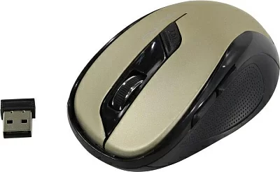 Манипулятор QUMO Wireless Optical Mouse Office Line Bronze M64 (RTL) USB 3btn+Roll 24361>