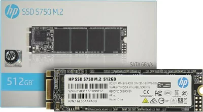 Накопитель SSD 512 Gb M.2 2280 B&M 6Gb/s HP S750 16L56AA 3D TLC