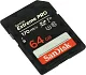 Карта памяти SanDisk Extreme Pro SDSDXXY-064G-GN4IN SDXC Memory Card 64Gb UHS-I U3