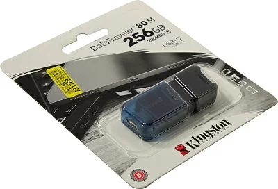 Флэш накопитель KINGSTON DT80M/256GB Data Traveler DataTraveler 80 M USB-C 3.2 Gen 1 Type-C, до 200 МБ/с (чтение)