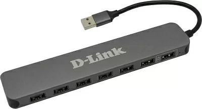 Разветвитель D-Link DUB-H7 7-port USB2.0 Hub + б.п.