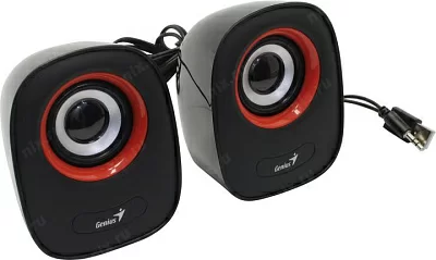 Колонки Genius SP-Q160 Red (2x3W питание от USB) (31730027401)