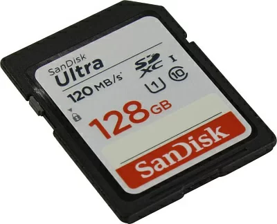 Карта памяти SanDisk Ultra SDSDUN4-128G-GN6IN>SDXC Memory Card 128Gb UHS-I U