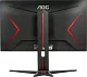 23.8" ЖК монитор AOC 24G2SU Black&Red с поворотом экрана (LCD 1920x1080 D-Sub HDMI DP USB3.1 Hub)