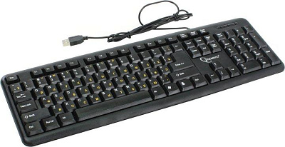 Клавиатура Gembird KB-8320U-Ru_Lat-BL Black USB 104КЛ